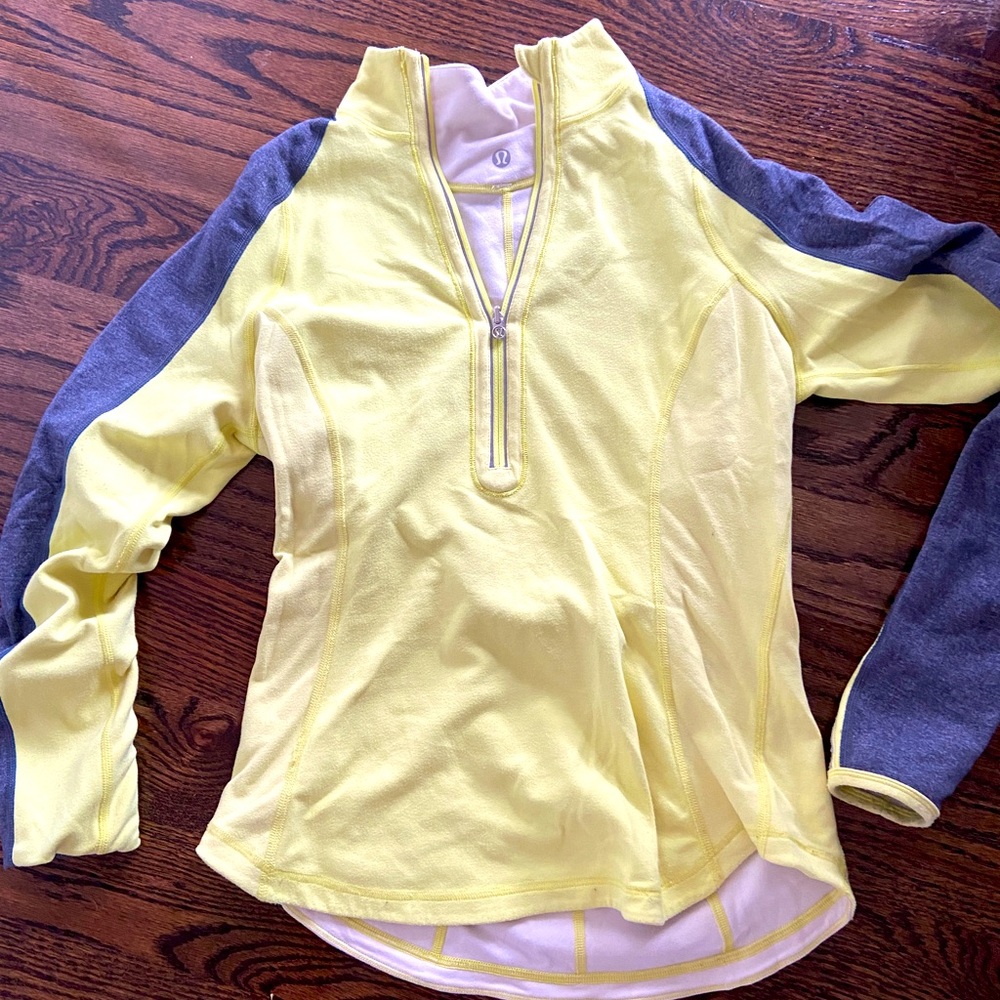 Used reversible lululemon long sleeve zip up